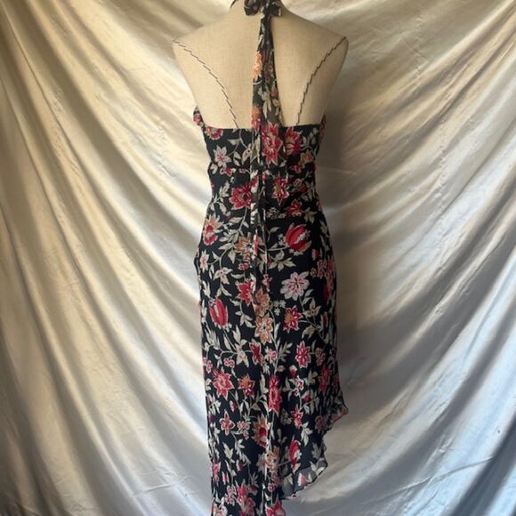 Jeunese floral halter asymmetrical dress - Picture 6 of 8